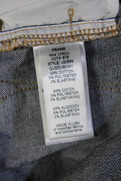 Frame Womens Skinny High Rise Dark Blue Jeans Size 27