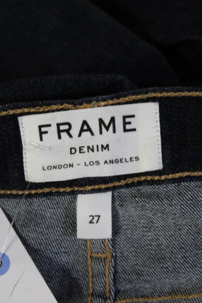 Frame Womens Skinny High Rise Dark Blue Jeans Size 27