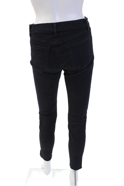 J Brand Womens Skinny Ankle Black High Rise Jeans Size 27