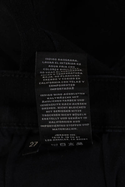 J Brand Womens Skinny Ankle Black High Rise Jeans Size 27