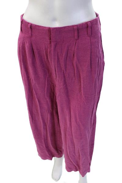 Z Supply Womens Cropped Purple Bohemian Pants Size M