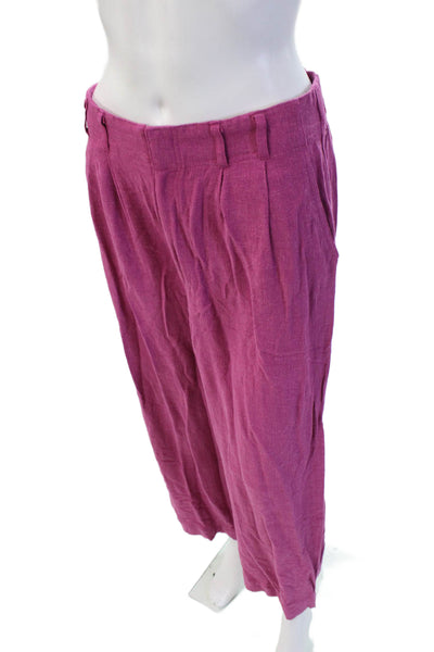 Z Supply Womens Cropped Purple Bohemian Pants Size M
