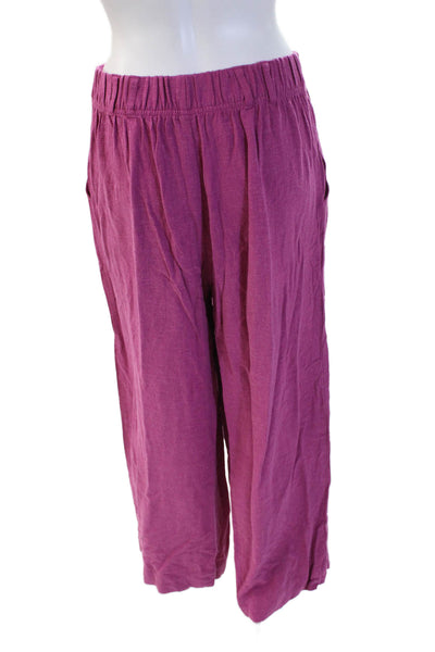 Z Supply Womens Cropped Purple Bohemian Pants Size M