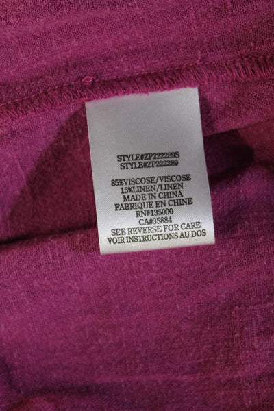 Z Supply Womens Cropped Purple Bohemian Pants Size M