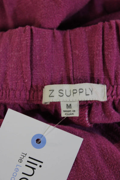 Z Supply Womens Cropped Purple Bohemian Pants Size M