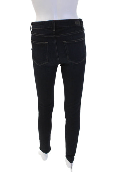 Paige Women Skinny Jegging Jeans Dark Blue High Rise Inseam 30 Size 27