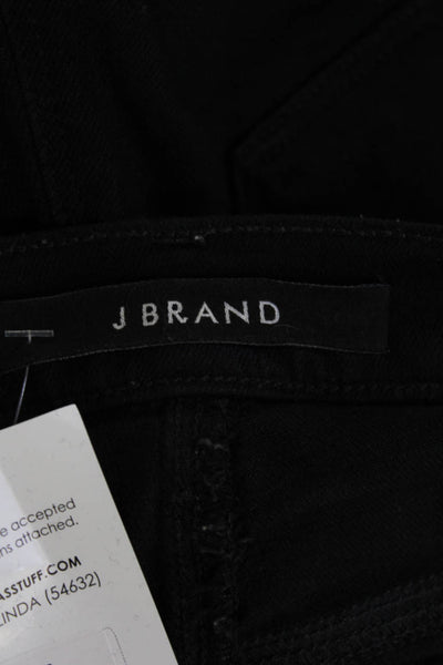 J Brand Womens Skinny Ankle Jeans Black High Rise Cotton Blend Size 26