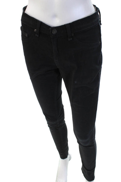 Rag & Bone Jean Womens Skinny Black Jeans High Rise Inseam 32 Size 27