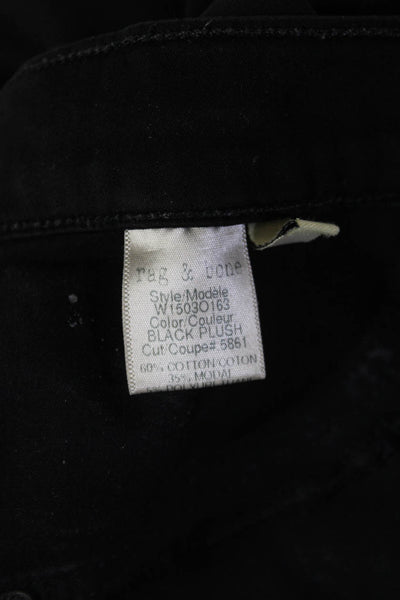 Rag & Bone Jean Womens Skinny Black Jeans High Rise Inseam 32 Size 27