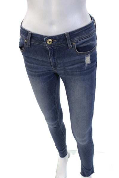 DL1961 Womens Skinny Ankle Jeans Dark Blue High Rise Size 27