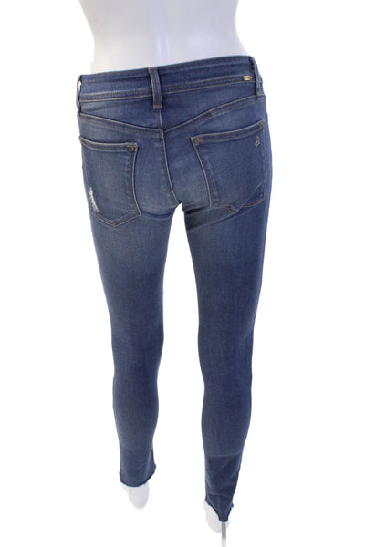 DL1961 Womens Skinny Ankle Jeans Dark Blue High Rise Size 27