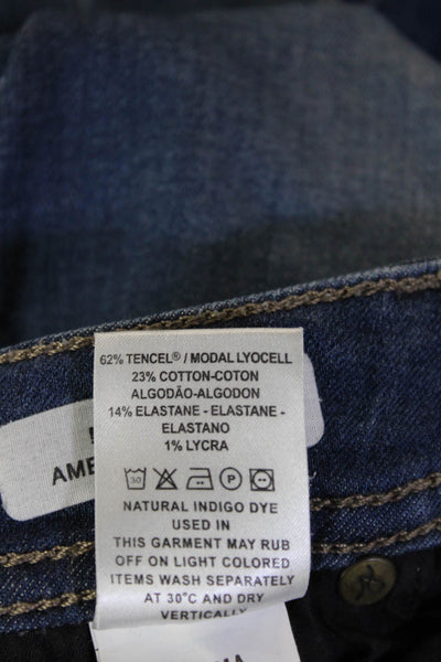 DL1961 Womens Skinny Ankle Jeans Dark Blue High Rise Size 27