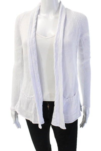 Lilly Pulitzer Unisex Cardigan White 100% Cotton Long Sleeve Size XS