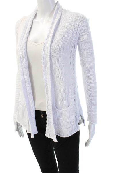 Lilly Pulitzer Unisex Cardigan White 100% Cotton Long Sleeve Size XS
