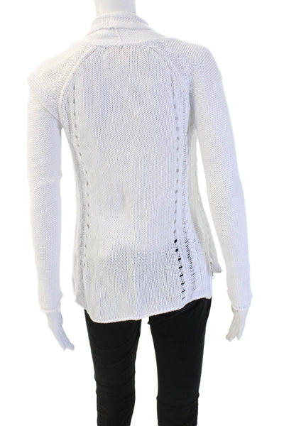 Lilly Pulitzer Unisex Cardigan White 100% Cotton Long Sleeve Size XS
