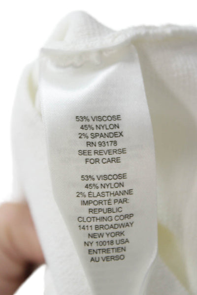 Tahari Women Camisole Square Neck Sleeveless White Petite Size S