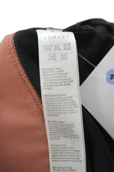 Varley Womens Scoop Neck Sleeveless Padded Sports Bra Mauve Size XL