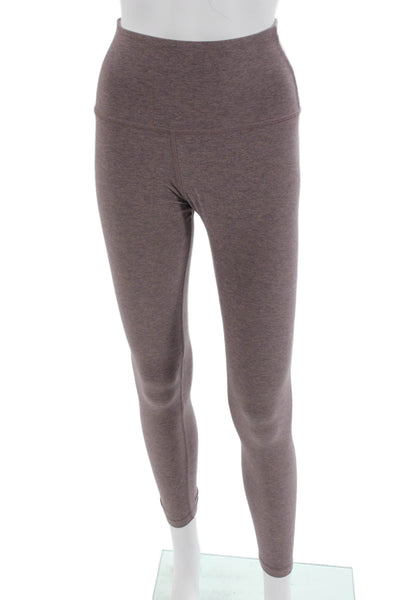 Beyond Yoga Women Ankle Leggings Brown 87% Polyester 13% Spandex Size S