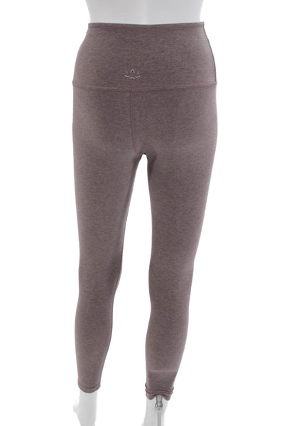 Beyond Yoga Women Ankle Leggings Brown 87% Polyester 13% Spandex Size S