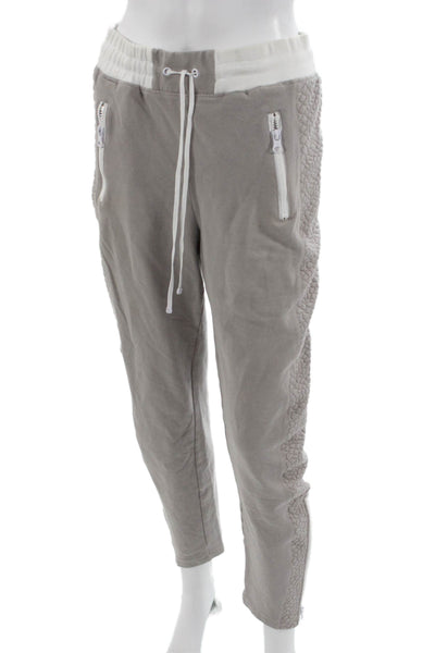 Blanc Noir Unisex Gray Joggers Drawstring Cotton Spandex Size S