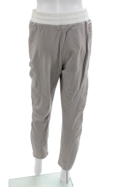 Blanc Noir Unisex Gray Joggers Drawstring Cotton Spandex Size S