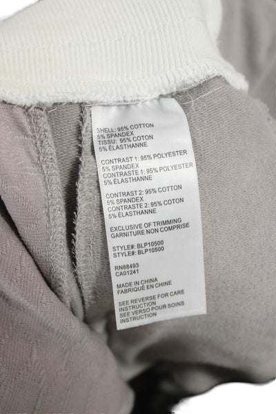 Blanc Noir Unisex Gray Joggers Drawstring Cotton Spandex Size S