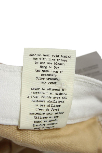 Rag & Bone Jean Womens Skinny White Jeans Mid Rise 29 Inseam Size 26