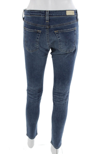 AG Adriano Goldschmied Women Ankle Skinny Dark Blue Jeans Size 27
