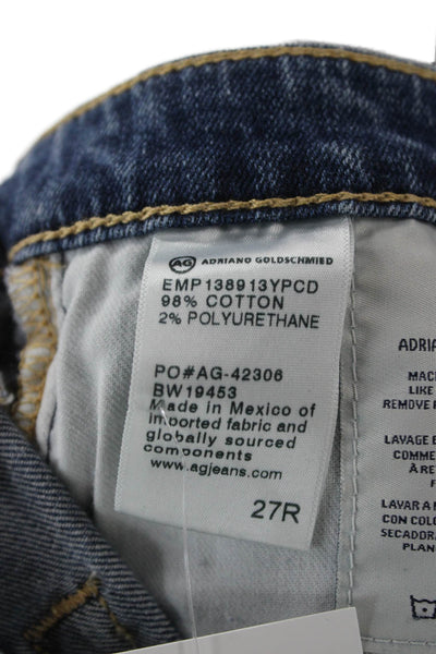 AG Adriano Goldschmied Women Ankle Skinny Dark Blue Jeans Size 27