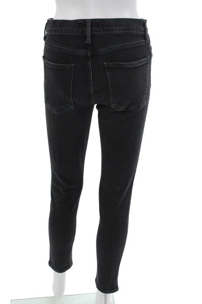 Agolde Womens Ankle Skinny Black Jeans High Rise Size 28