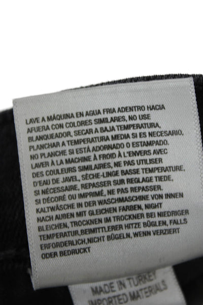 Agolde Womens Ankle Skinny Black Jeans High Rise Size 28