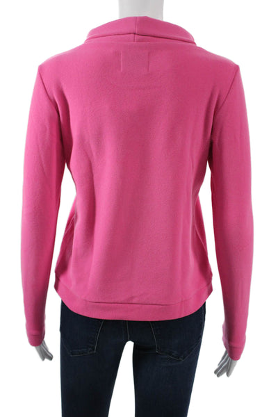 Dudley Stephens Unisex Pullover Pink Mockneck Longsleeve Polyester Size XS
