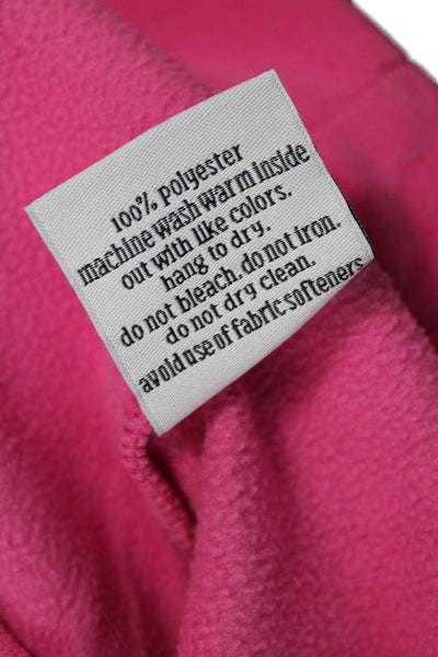 Dudley Stephens Unisex Pullover Pink Mockneck Longsleeve Polyester Size XS