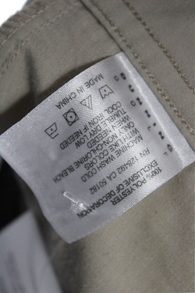 Dunning Mens Chino Pants Beige Polyester Button Size 32