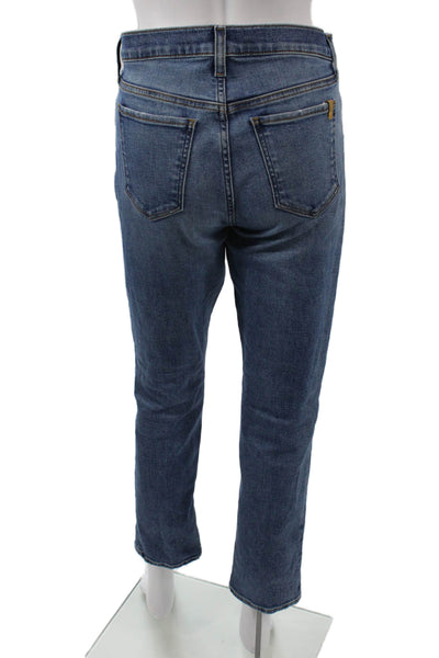 Joes Womens Cropped Ankle Dark Blue Jeans Mid Rise Button Fly Size 26