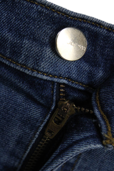 Joes Womens Cropped Ankle Dark Blue Jeans Mid Rise Button Fly Size 26