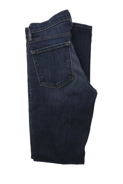 Frame Denim Women Skinny Dark Blue Jeans Button Size 26