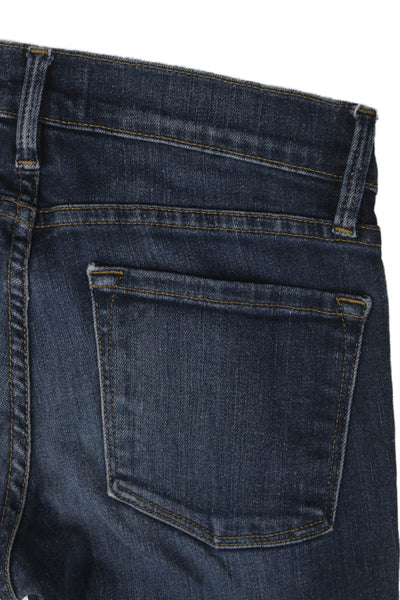 Frame Denim Women Skinny Dark Blue Jeans Button Size 26