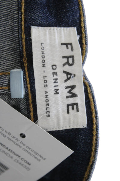 Frame Denim Women Skinny Dark Blue Jeans Button Size 26