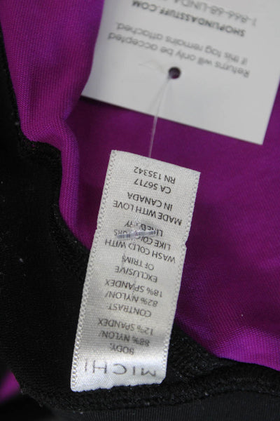 Michi Women Black Capri Leggings Nylon Spandex Size XS