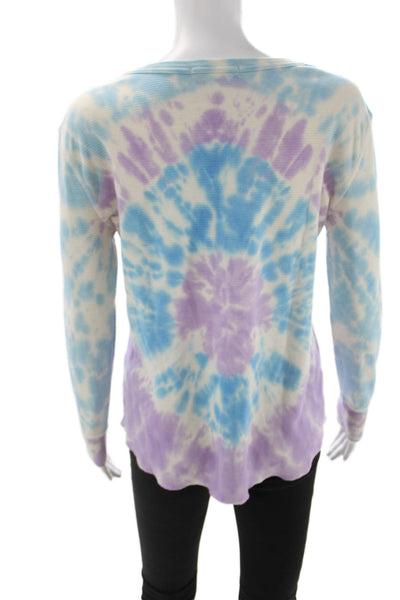 Sub_Urban Riot Womens Basic Light Blue Long Sleeve Crew Neck T-Shirt Size XS