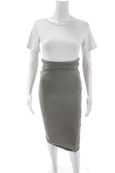 James Perse Women Straight Pencil Skirt Gray Size 2