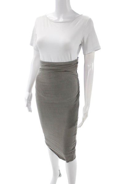 James Perse Women Straight Pencil Skirt Gray Size 2