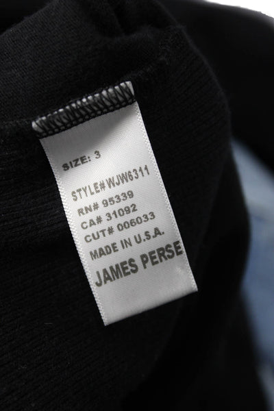 James Perse Womens Sheath Sweater Dress Black Turtleneck Long Sleeve Size 3