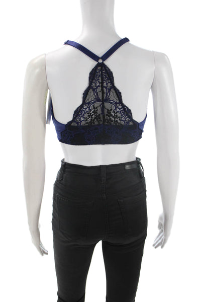 Wacoal Women's Lace Trim Adustable Strap Full Coverage Bra Blue Size 34DD