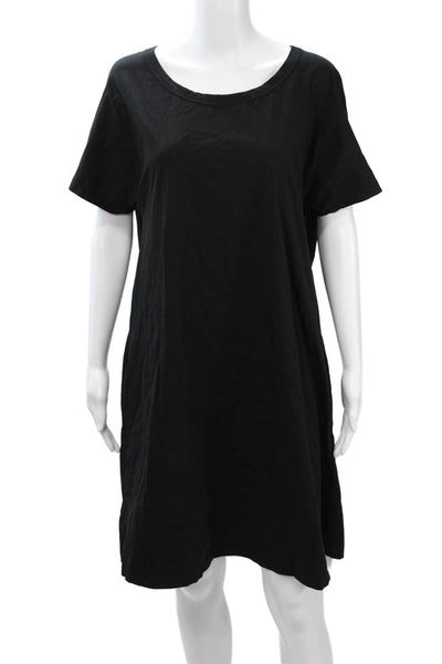 COS Womens Shift Dress Black Short Sleeve Round Neck Size M
