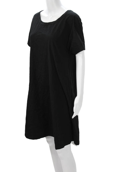 COS Womens Shift Dress Black Short Sleeve Round Neck Size M