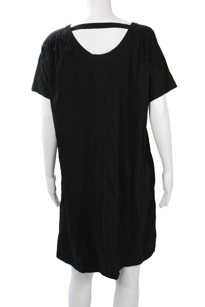 COS Womens Shift Dress Black Short Sleeve Round Neck Size M