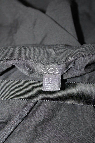 COS Womens Shift Dress Black Short Sleeve Round Neck Size M