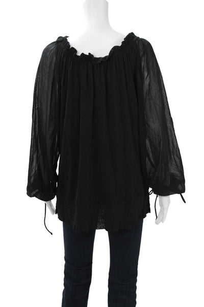 COS Womens Shift Dress Black Short Sleeve Round Neck Size M